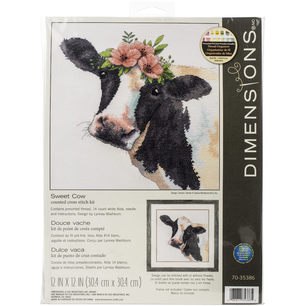 COOL COWS ~ Counted Cross Stitch KIT #K69